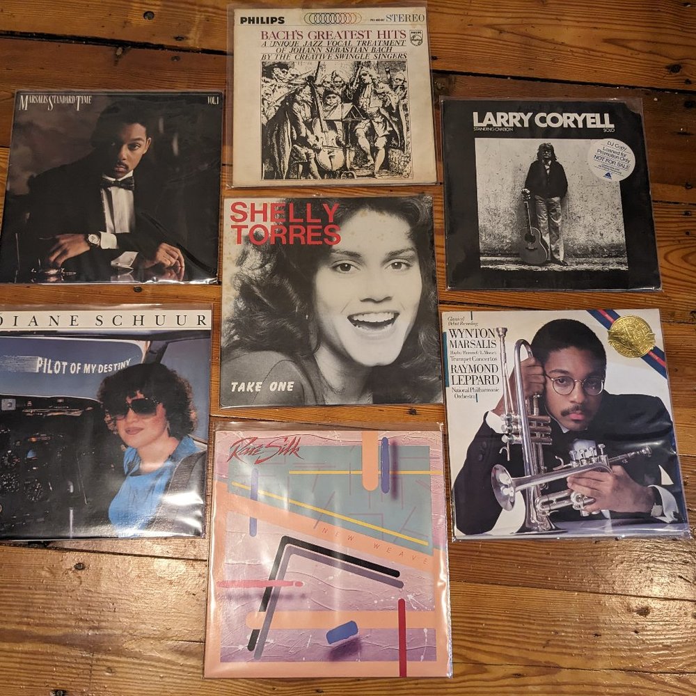 vinyl record 7 jazz albums lot (soul / funk jazz) well-cared